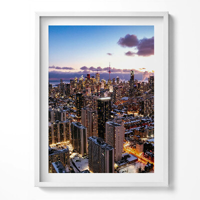 Obraz w ramce Architektura wielkiego miasta z lotu ptaka