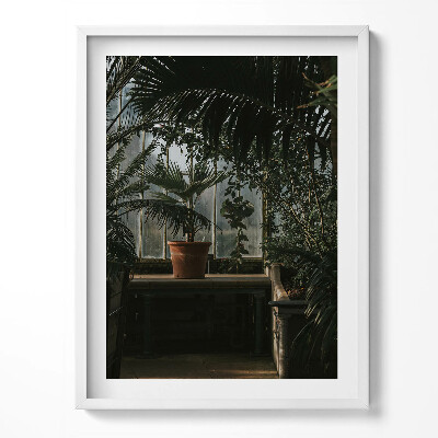 Obraz w ramce Vintage rośliny na oknie