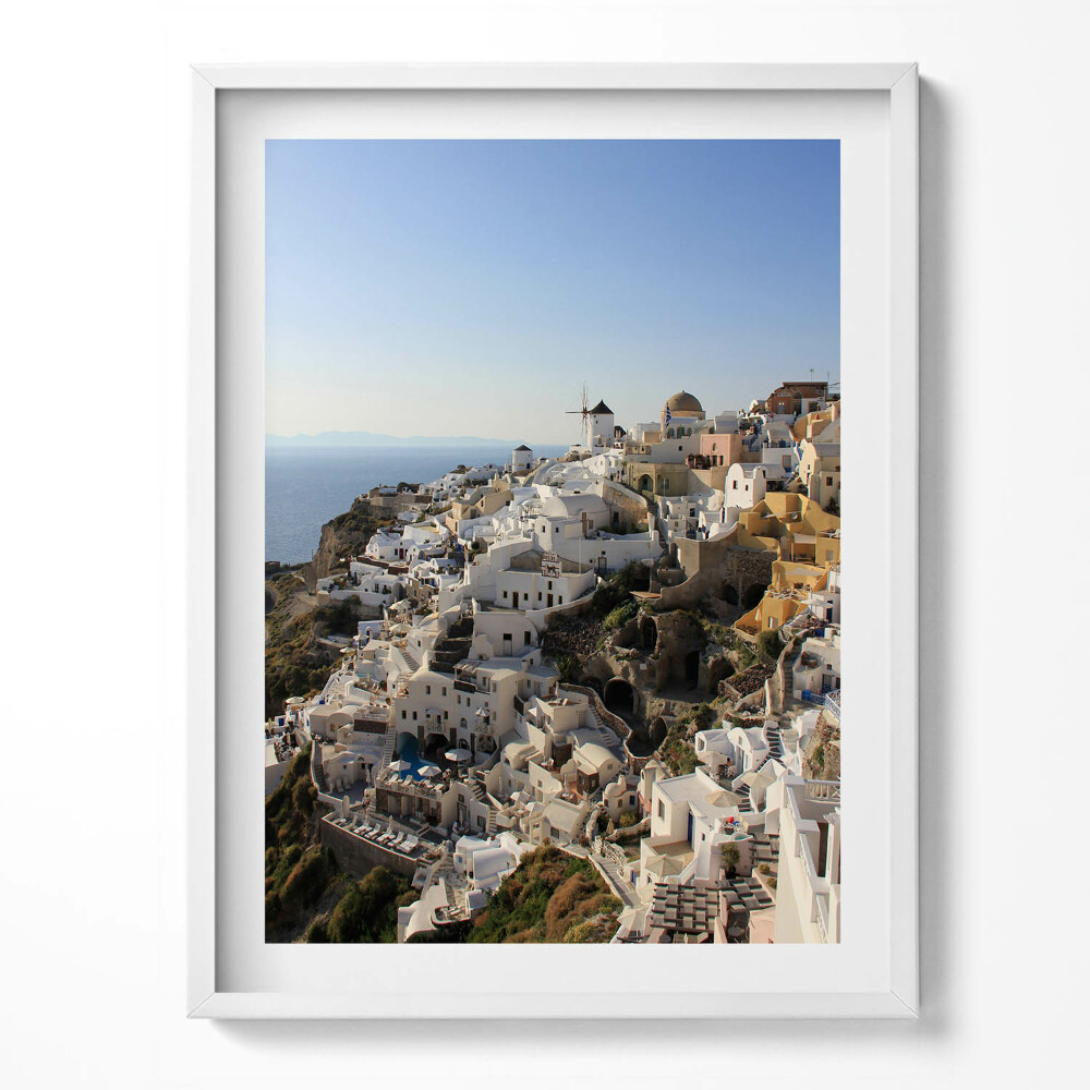 Obraz w ramce Santorini achitektura Grecja