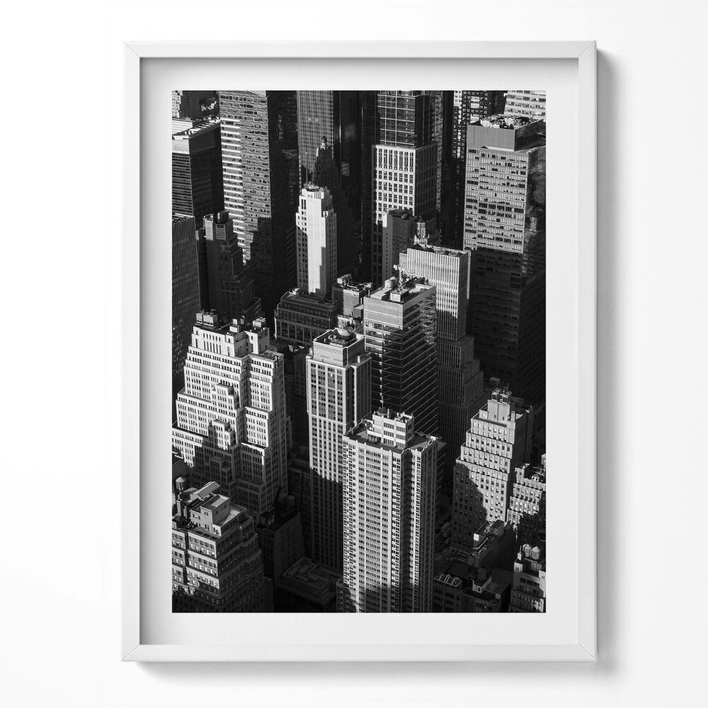 Obraz w ramce Czarno-biała architektura miasta