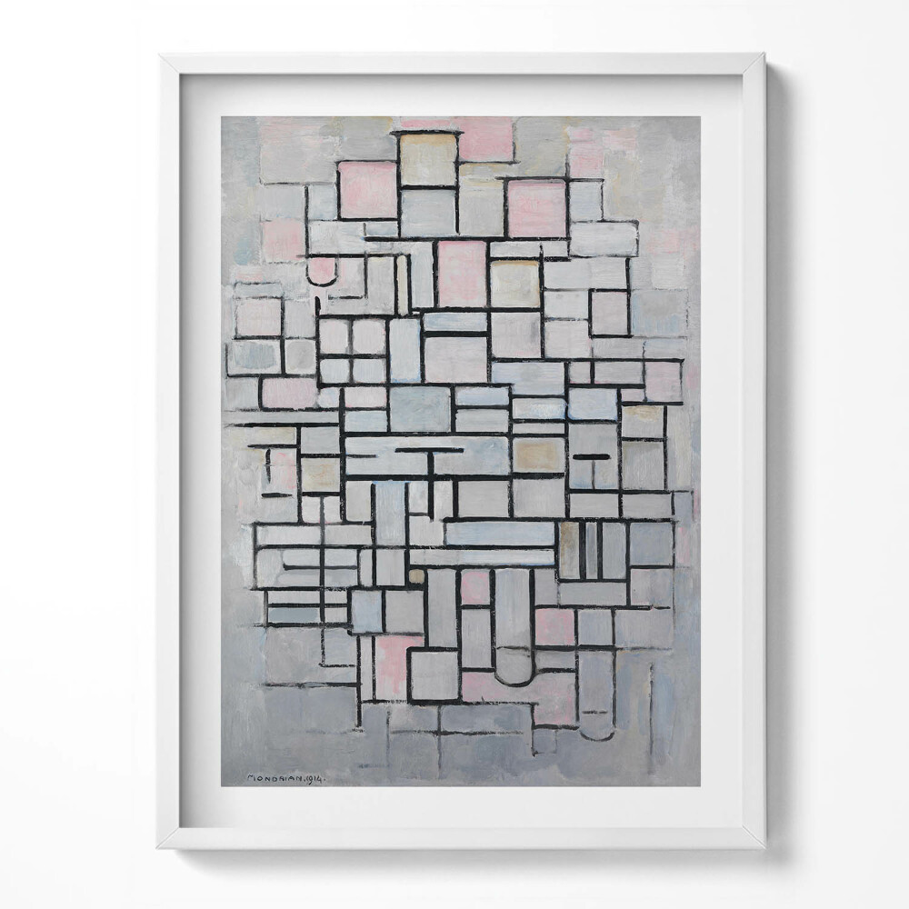 Obraz w ramce Sztuka nowoczesna - szkic geomeryczny