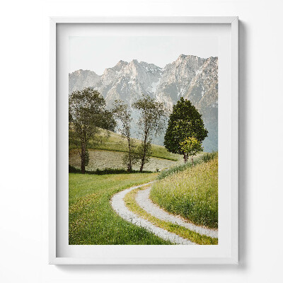 Obraz w ramce Polna doga w górach