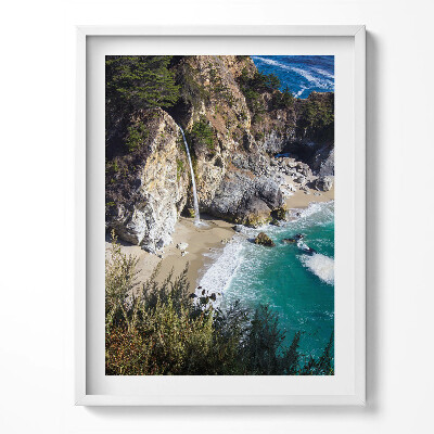 Obraz w ramce Klif z lotu ptaka natura