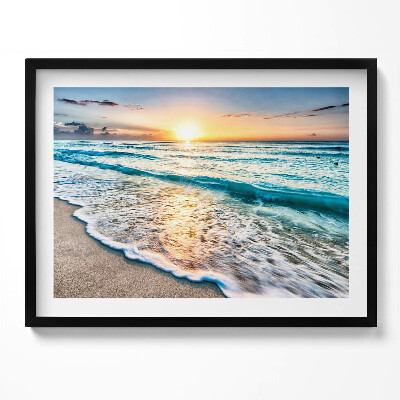 Obraz z ramką Plaża morze piasek
