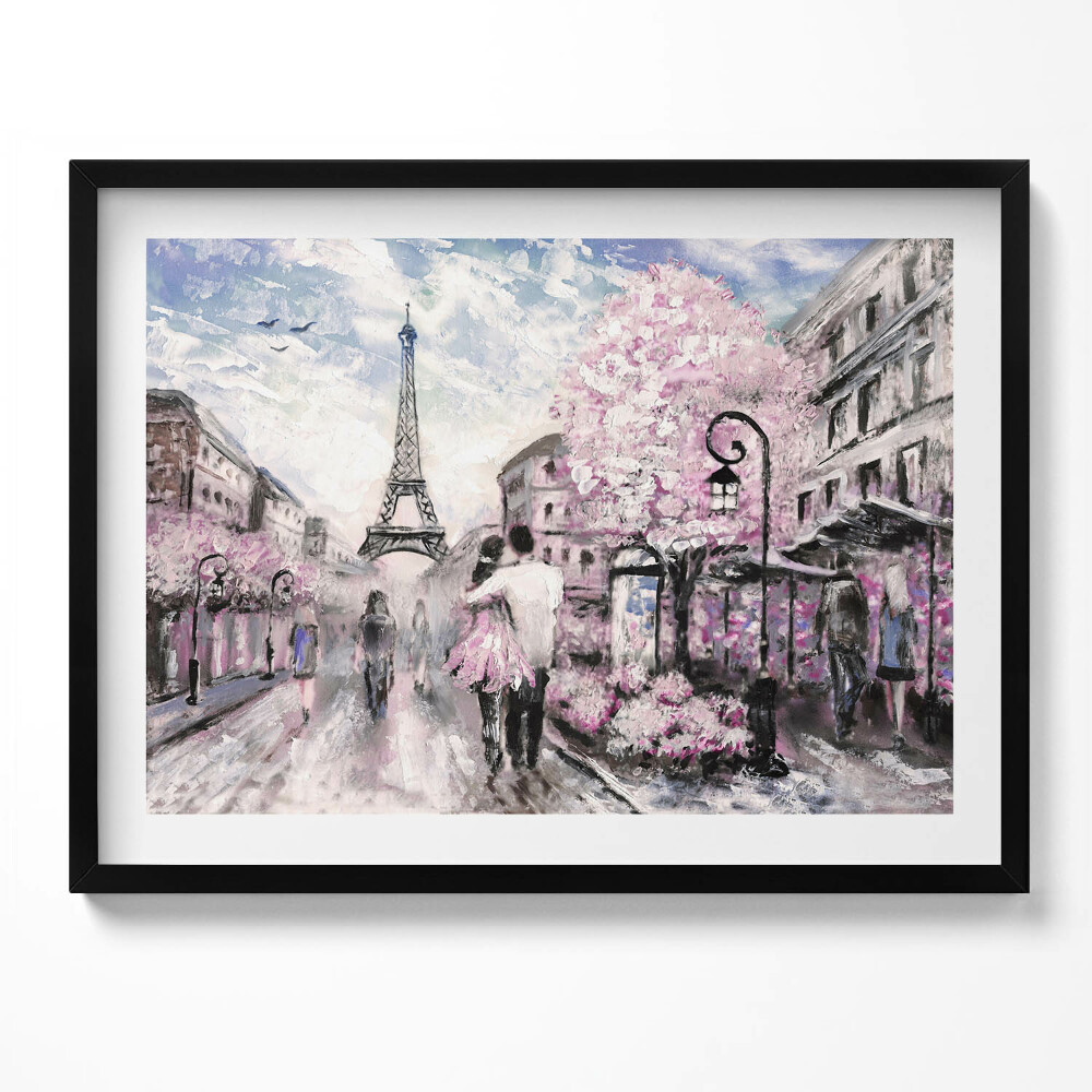 Obraz z ramką Paryż i Wieża Eiffla