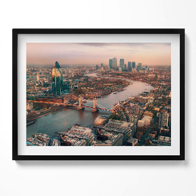 Obraz z ramką Londyn z lotu ptaka