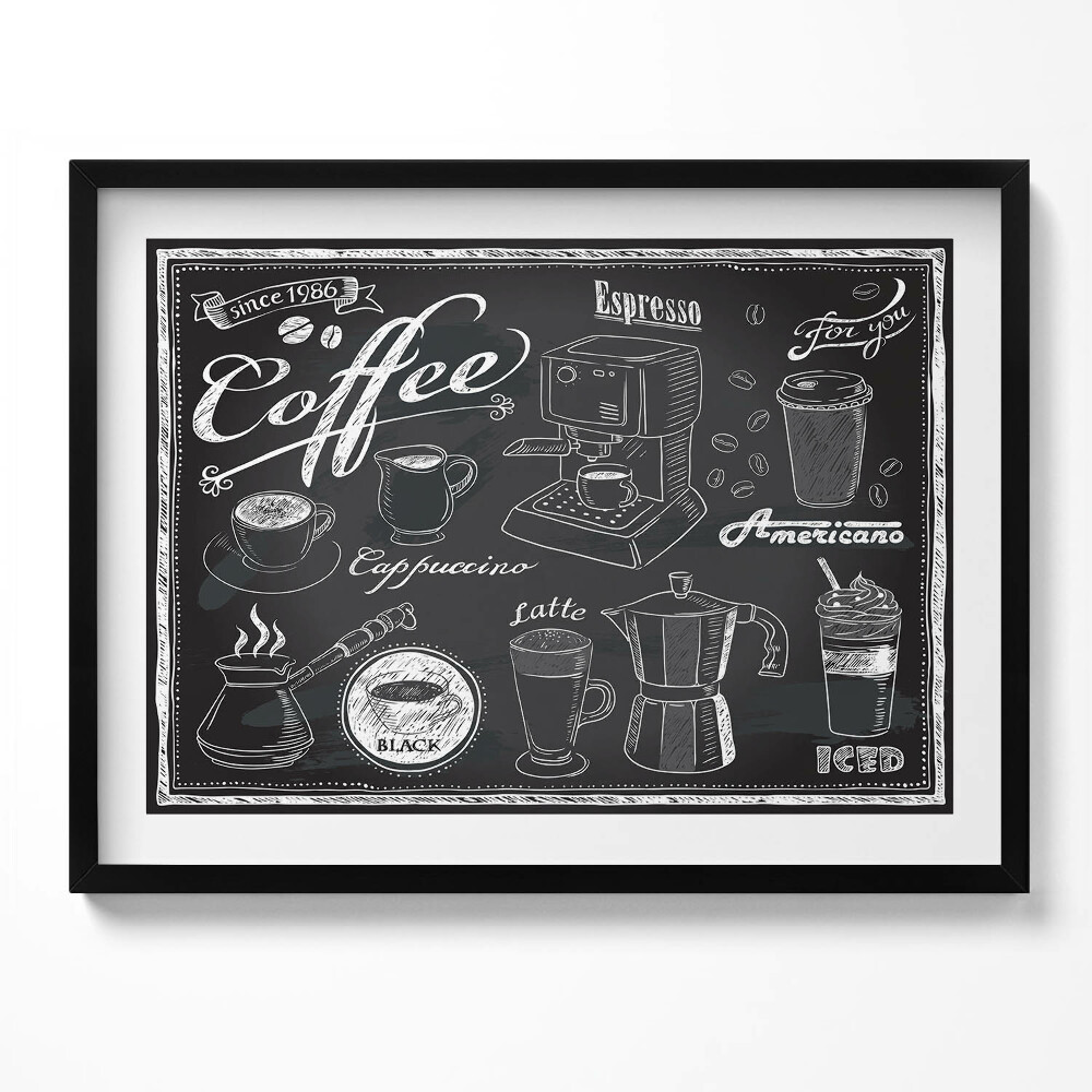 Obraz z ramką Ekspresy do kawy
