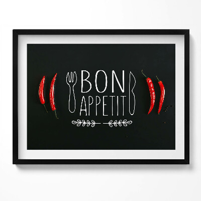 Obraz z ramką Napis smacznego