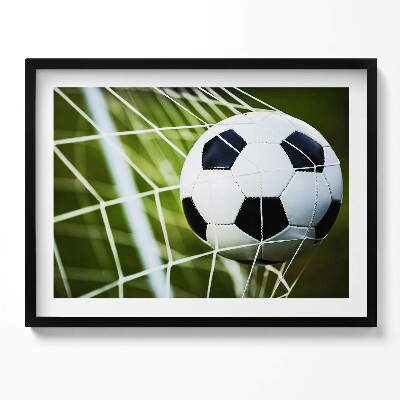 Obraz z ramką Piłka w bramce