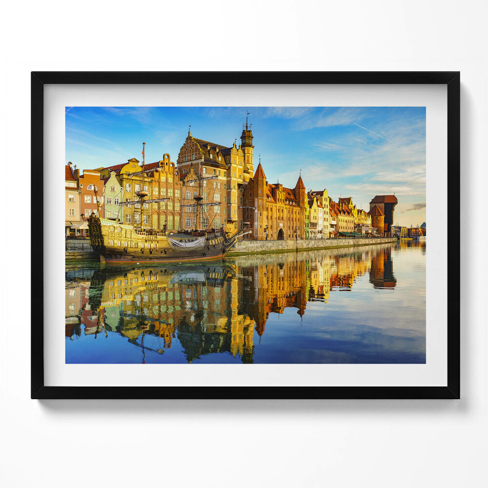 Obraz z ramką Gdańsk Motława