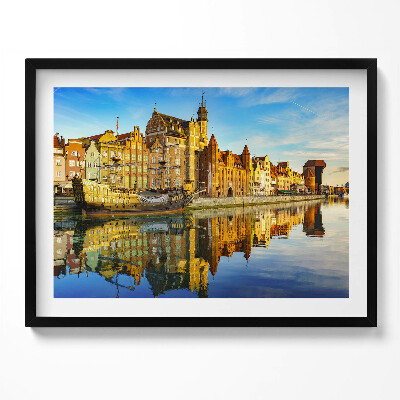 Obraz z ramką Gdańsk Motława