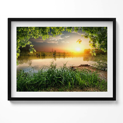 Obraz z ramką Zachód słońca, letnie dni