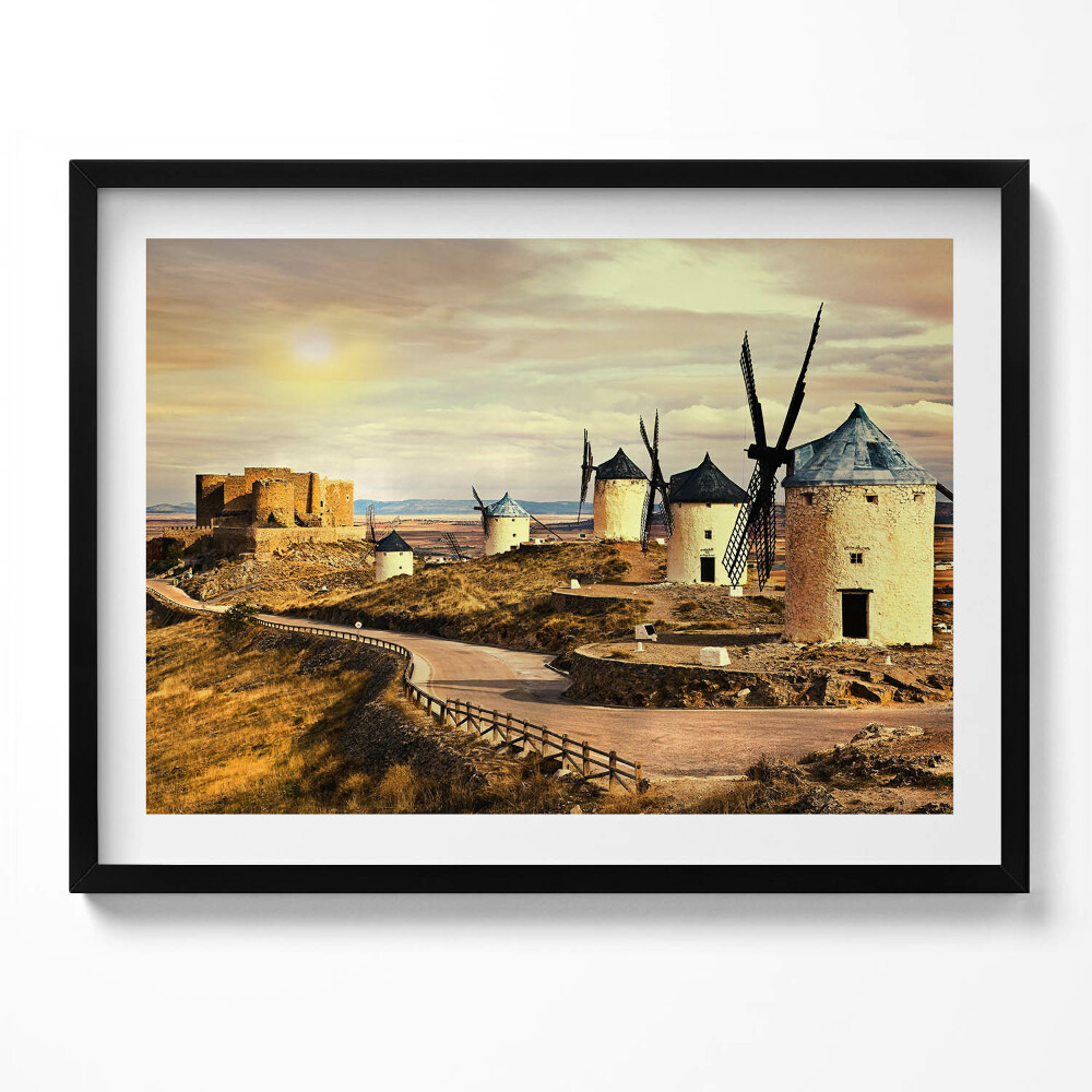 Obraz z ramką Wiatraki Cosuegra