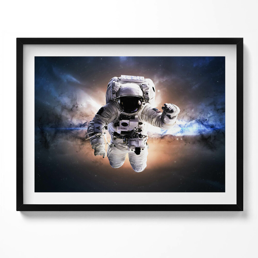Obraz z ramką Astronauta w przestrzeni kosmicznej