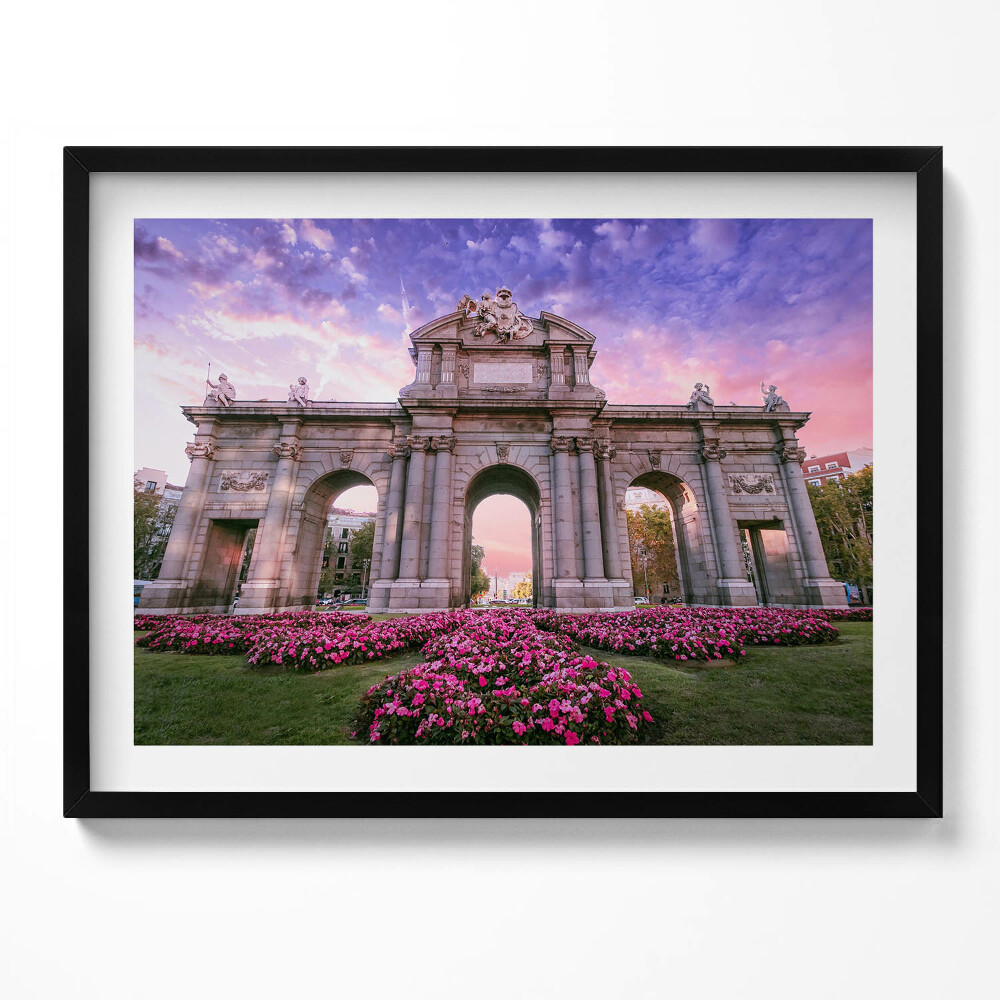 Obraz z ramką Drzwi Alcala Madryt Hiszpania