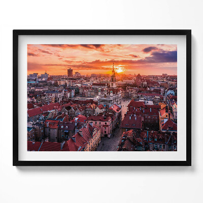 Obraz z ramką Poznań - panorama