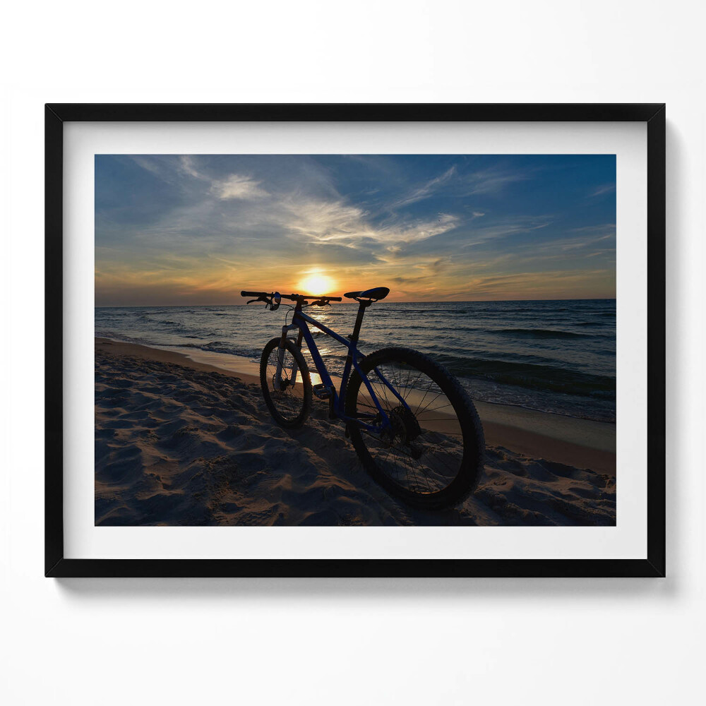 Obraz z ramką Rower Morze Bałtyckie