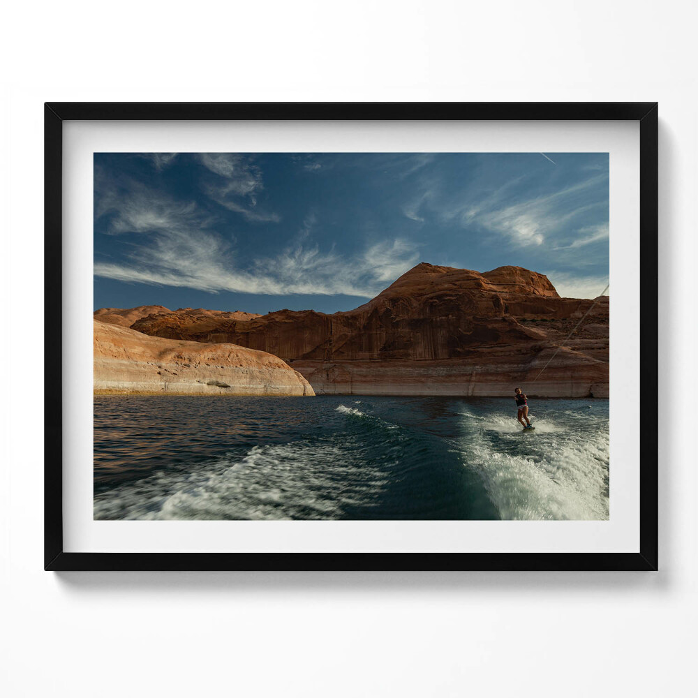 Obraz z ramką Osoba na nartach wodnych