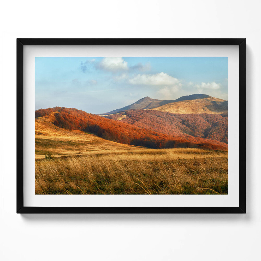 Obraz z ramką Krajobraz gór jesienią