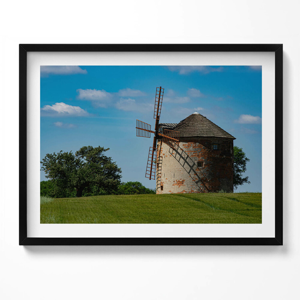 Obraz z ramką Wiatrak Morawy