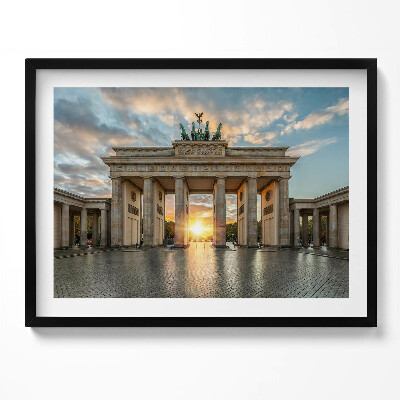 Obraz z ramką Brama Brandenburska w Berlinie