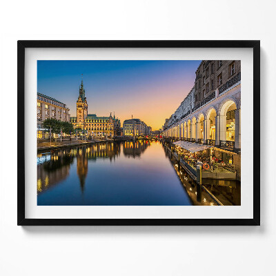 Obraz z ramką Ratusz w Hamburgu Niemcy
