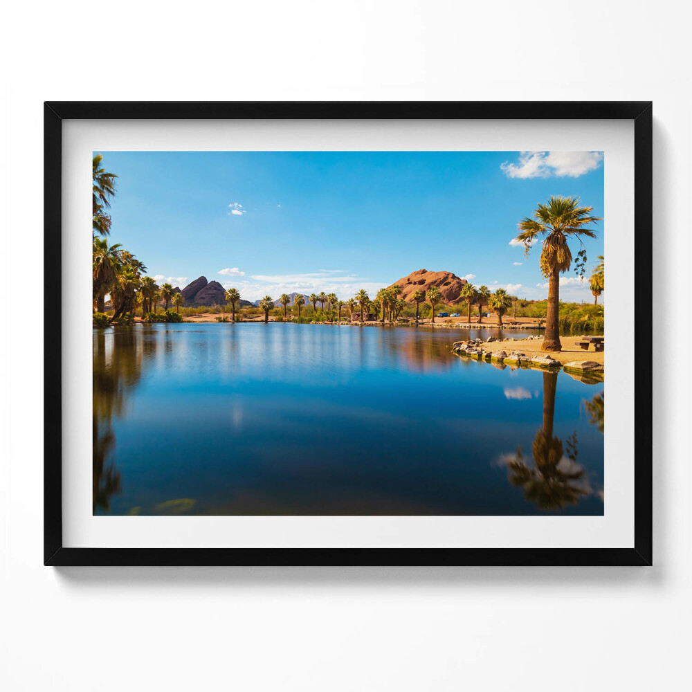 Obraz z ramką Sceneria parku Papago