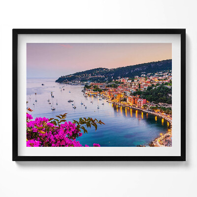 Obraz z ramką Lazurowe Wybrzeże Nadmorskie