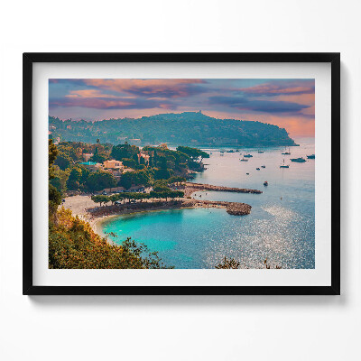 Obraz z ramką Widok na Lazurowe Wybrzeże