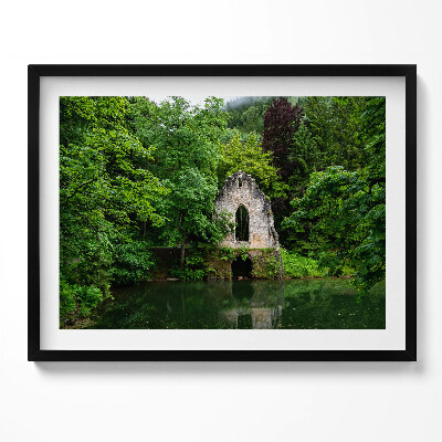 Obraz z ramką Ruiny starej kaplicy Chamonix Francja
