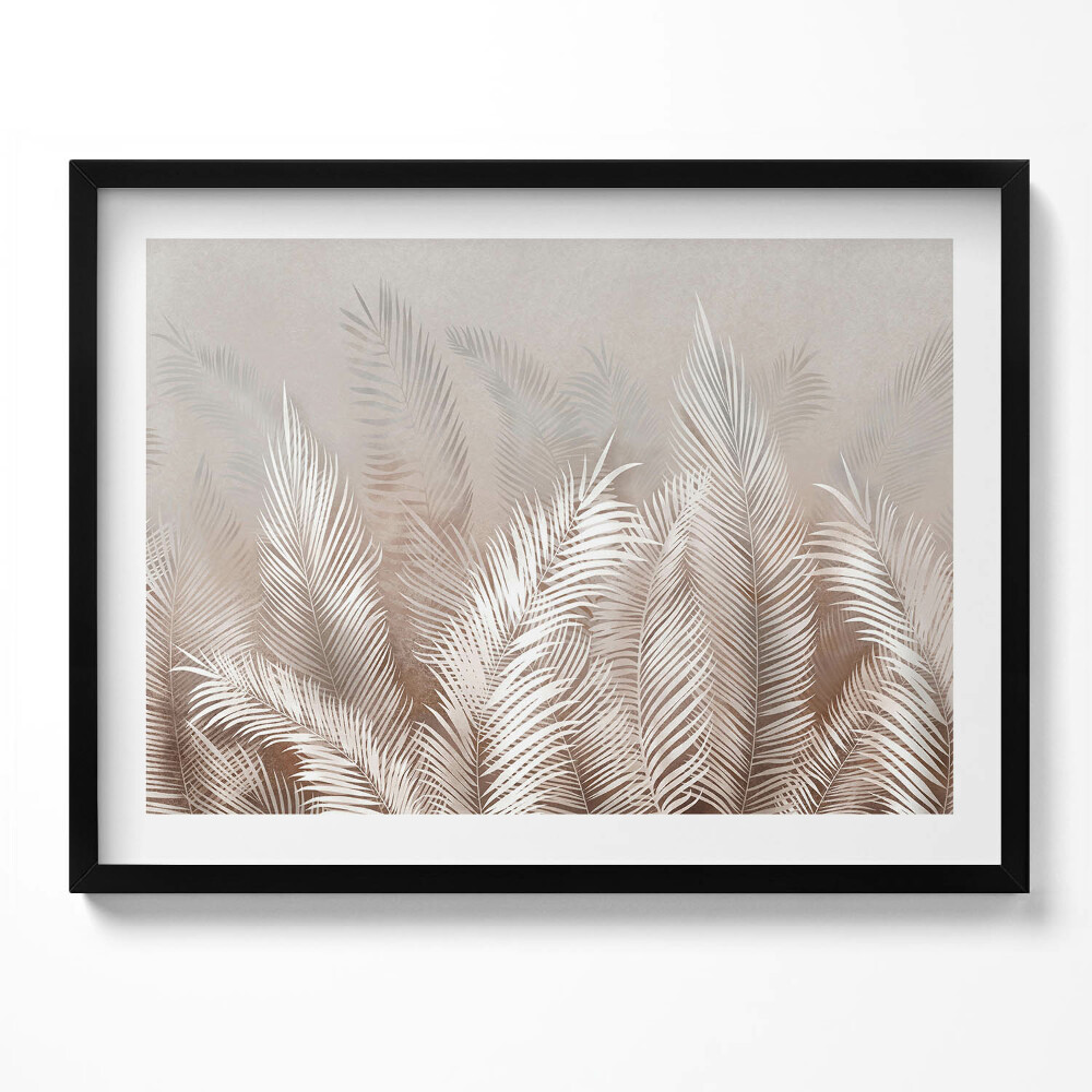 Obraz z ramką Roślinność boho liście