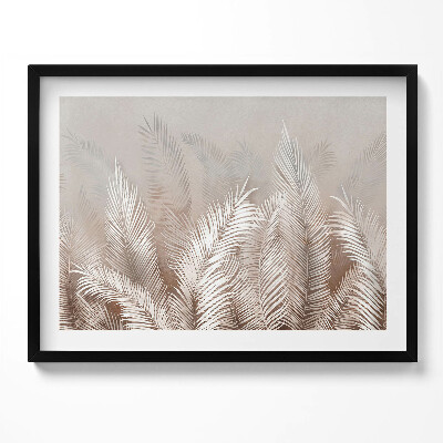 Obraz z ramką Roślinność boho liście