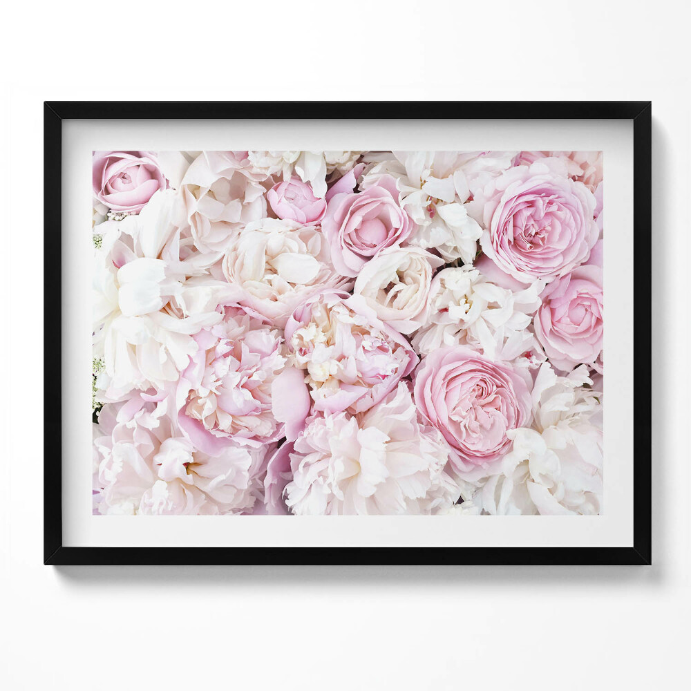 Obraz z ramką Bukiet piwonii