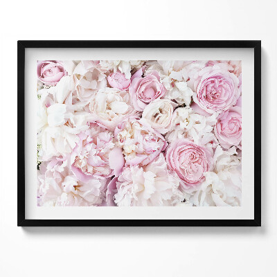 Obraz z ramką Bukiet piwonii