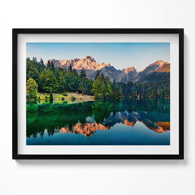 Obraz z ramką Krajobraz jeziora