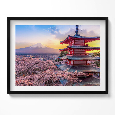 Obraz z ramką Japońskie budownictwo