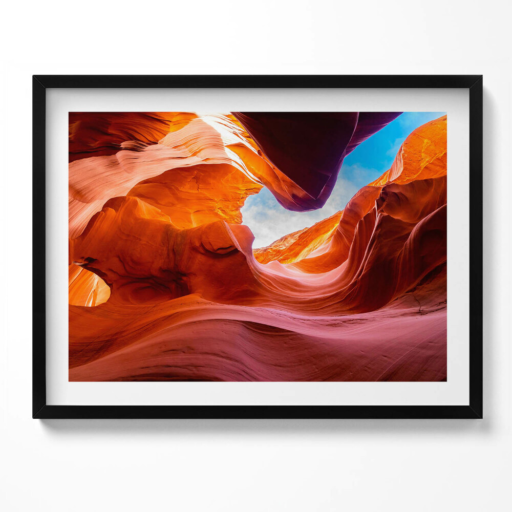 Obraz z ramką Pejzaż skały kanionu