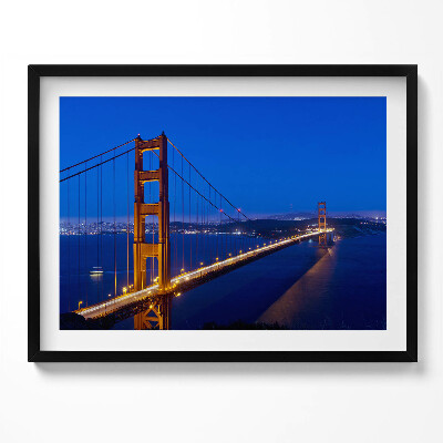 Obraz z ramką Widok na most Golden Gate