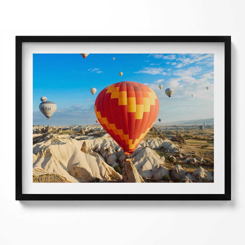 Obraz z ramką Lecące balony