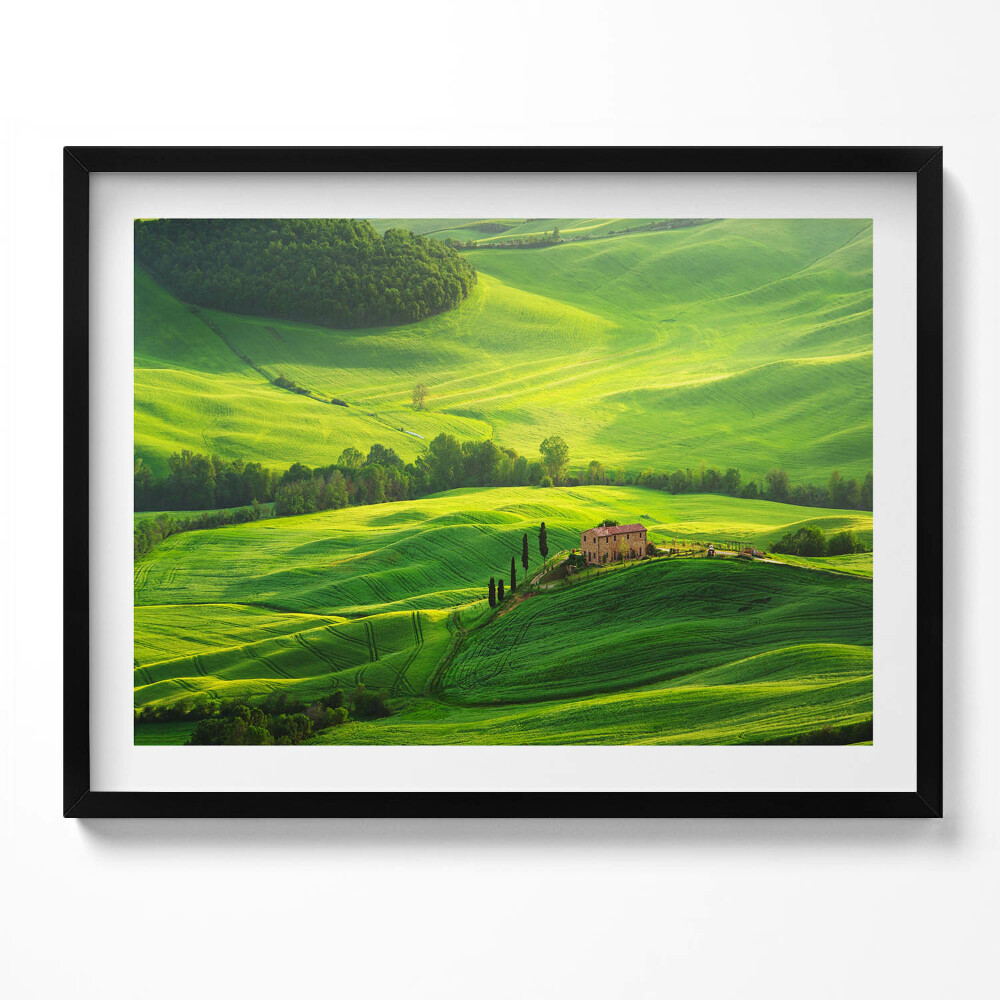 Obraz z ramką Piekny pejzaż natury Włochy