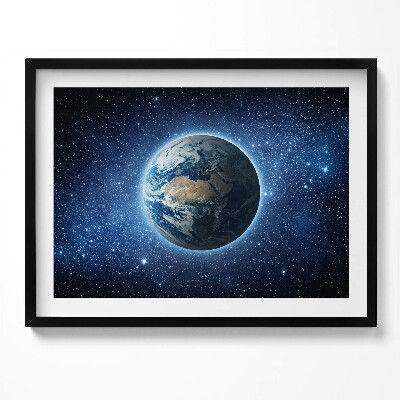 Obraz z ramką Planeta Ziemia w kosmosie