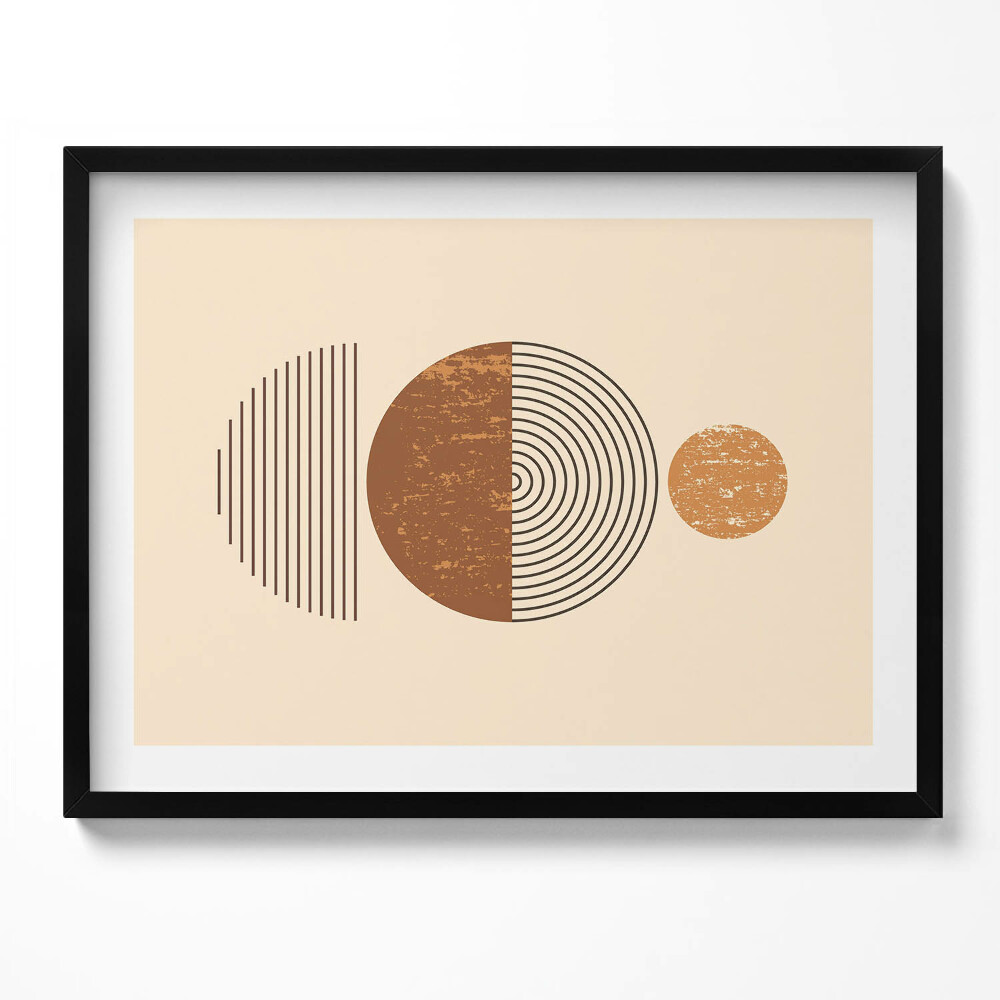 Obraz z ramką Geometryczna sztuka w stylu boho