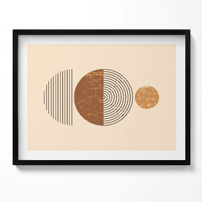 Obraz z ramką Geometryczna sztuka w stylu boho