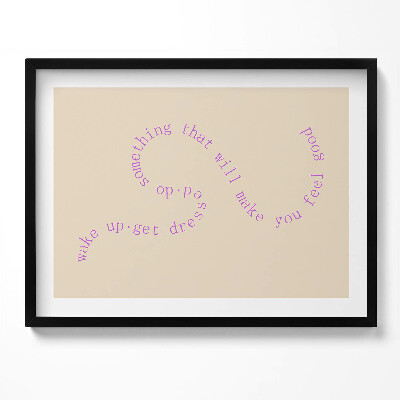 Obraz z ramką Motywacyjna inspirująca sentencja