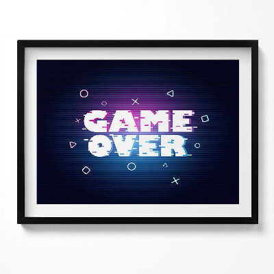 Obraz z ramką Stylizowany napis dla gracza 