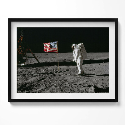 Obraz z ramką Lądowanie na Księżycu - zdjęcie NASA