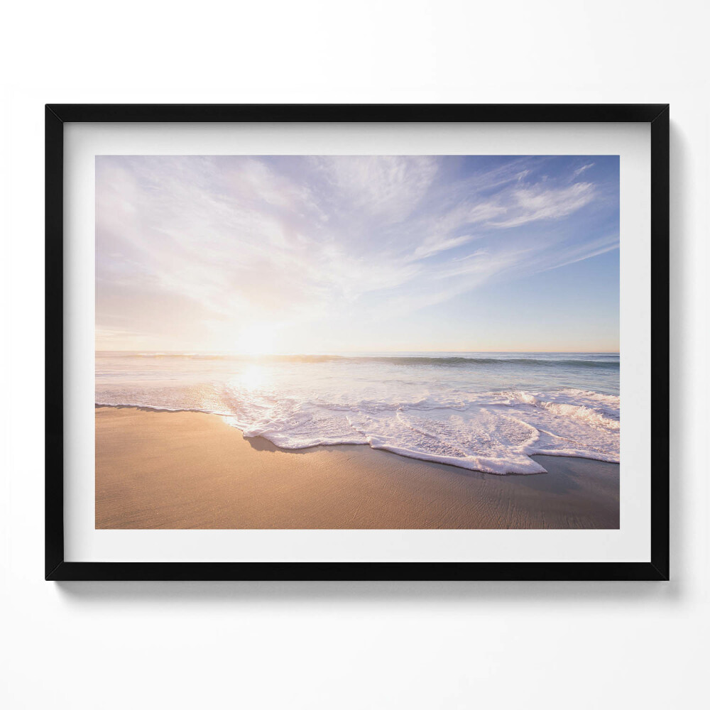 Obraz z ramką Spokojny widok na plaże i morze