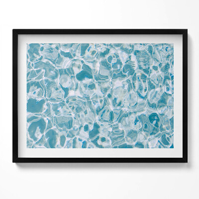 Obraz z ramką Tafla błekitnej przejrzystej wody