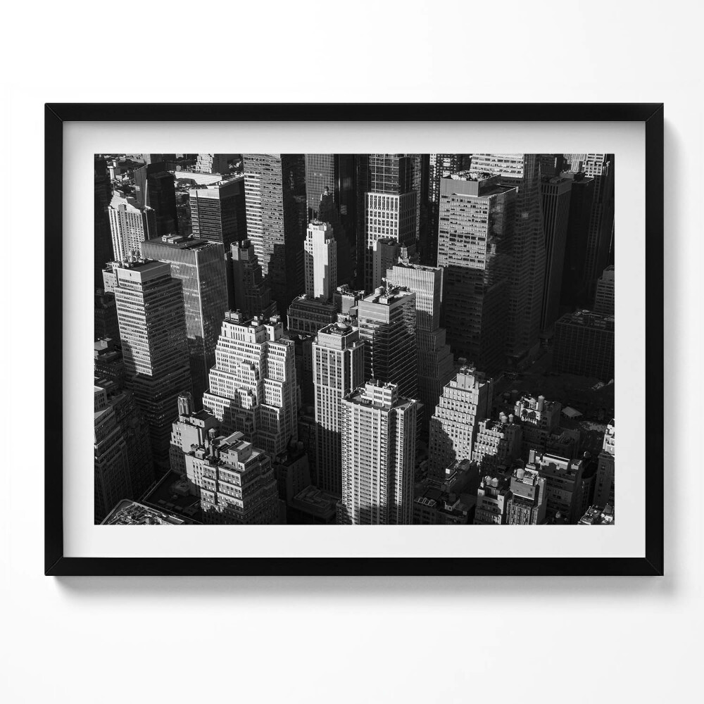 Obraz z ramką Czarno-biała architektura miasta