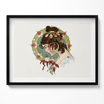 Obraz z ramką Portret pięknej kobiety